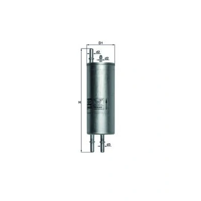 Billede af MAHLE ORIGINAL KL 167 Brændstoffilter Ledningsfilter 8 7,9 LAND ROVER: Range Rover 3, BMW: X5
