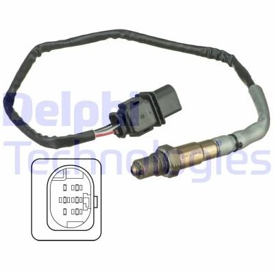 Billede af DELPHI ES20550 12B1 Lambdasonde bredbånd lambda sonde, opvarmet HYUNDAI: i20 I Hatchback, i30 II Stationcar, OPEL: Vectra C Sedan