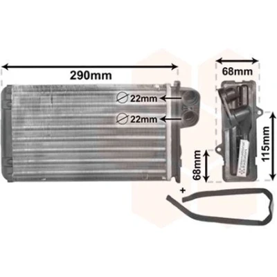 Billede af VAN WEZEL 40006100 Varmeveksler