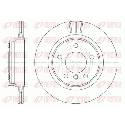 Billede af REMSA 6722.10 Bremseskiver bagaksel 294, 294 19 5 ventileret BMW: 3 Sedan, Touring, Coupe