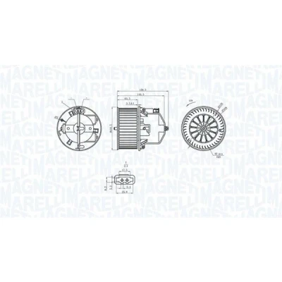 Billede af MAGNETI MARELLI 069412360010 El motor, kabineventilator 12