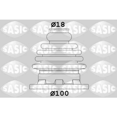 Billede af SASIC 1906034 Drivakselmanchet venstre foraksel, gearkasse monteret VOLKSWAGEN: Bora Sedan, Golf 4, 4 Variant, SKODA: Octavia 1 Combi