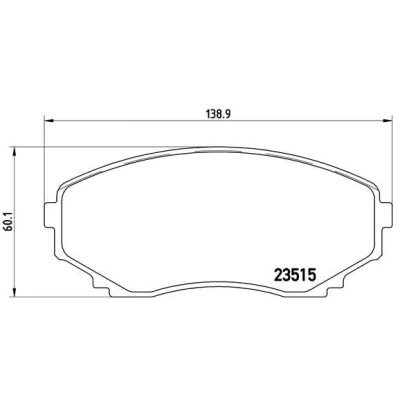 Billede af BREMBO P 49 028 Bremseklodser med akustisk advarsel for slid uden tilbehør