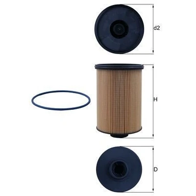 Billede af MAHLE ORIGINAL KX 659D Brændstoffilter Filterindsats