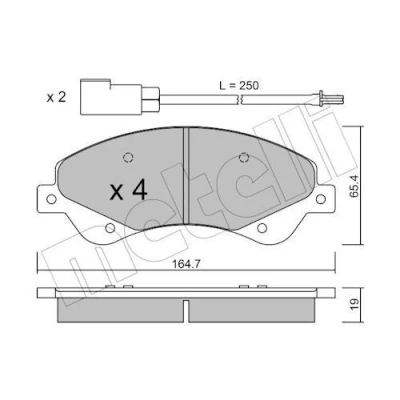 Billede af Bremseklodser METELLI 22 0679 0
