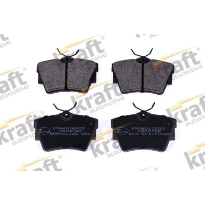 Billede af KRAFT 6010903 Bremseklodser bagaksel Inkl. slidadvarselskontakt VOLKSWAGEN: TRANSPORTER 4, 4 Bus, Sharan I, FORD: Galaxy Mk1 MPV