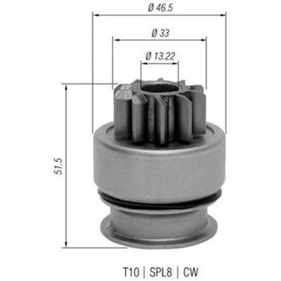 Billede af MAGNETI MARELLI 940113020348 Spidshjul, starter