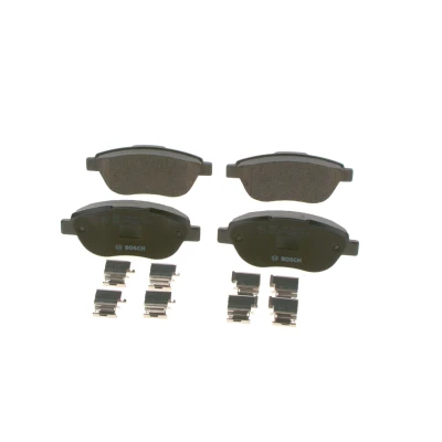 Billede af BOSCH 0 986 494 074 Bremseklodser Low Metallic med monteringsvejledning, anti knirke plade, skruer