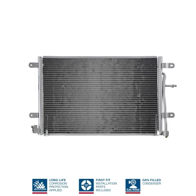 Billede af NISSENS 94851 Kondensator uden tørrer Aluminium 610 R 134a AUDI: A4 B7 Cabriolet, Avant, B6/B7 Cabriolet