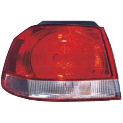 Billede af PRASCO VG0384153 Baglygter højre ydre del hvid/rød uden lampeholder VOLKSWAGEN: GOLF 6