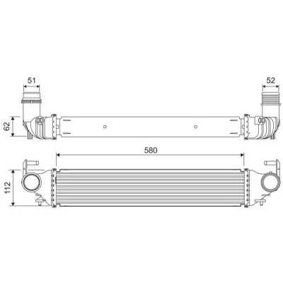 Billede af VALEO 818312 Intercooler Aluminium uden sensor