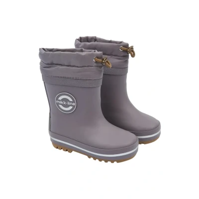 Billede af mikk-line Winter Wellies Unisex Gummistøvler til børn, Størrelse: 21, Shark - Naturkautsjuk