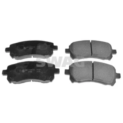 Billede af SWAG 87 91 6660 Bremseklodser foraksel med akustisk advarsel for slid SUBARU: Impreza II Sedan, I Forester