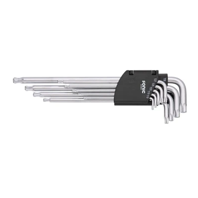 Billede af SONIC 600909 Vinkelskruetrækkersæt T10, T15, T20, T25, T27, T30, T40, T45, T50 Krom vanadium stål 9