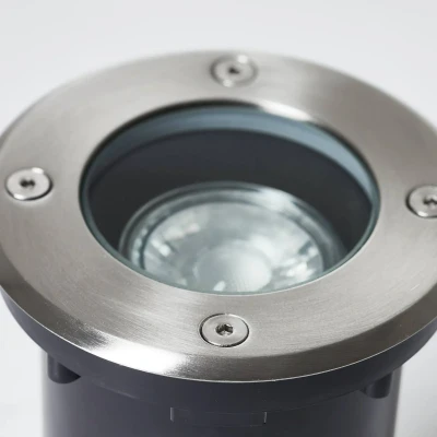 Billede af Indbygget gulvlampe Itch, Ø 11 cm, rustfrit stål, metal