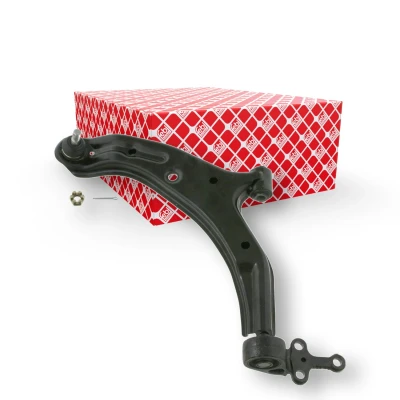 Billede af FEBI BILSTEIN 26277 Bærearm med holder, låsemøtrik leje, bære /styreled venstre foraksel, nede krydsarm Stål NISSAN: Almera II Hatchback