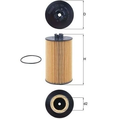 Billede af MAHLE ORIGINAL OX 161D Oliefilter Filterindsats MERCEDES BENZ: LK/LN2, UNIMOG