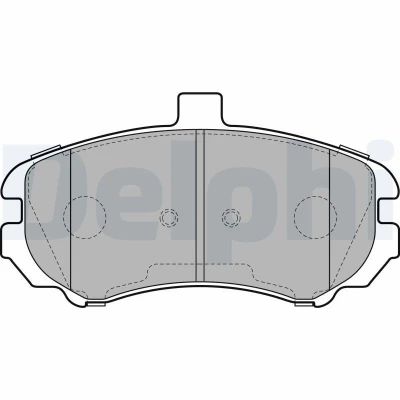 Billede af DELPHI LP2150 Bremseklodser med akustisk advarsel for slid anti knirke plade uden tilbehør HYUNDAI: Elantra III Hatchback