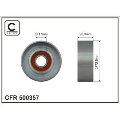 Billede af Medløberhjul, multi V rem CAFFARO 500357
