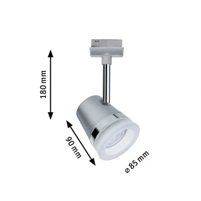 Billede af Paulmann URail Cone, ZigBee, CCT, mat krom