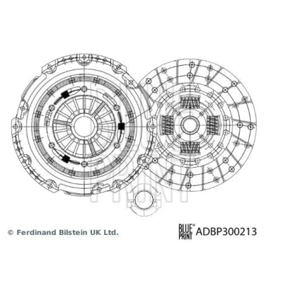 Billede af BLUE PRINT ADBP300213 Kobling i tre dele med syntetsik fedt 260mm