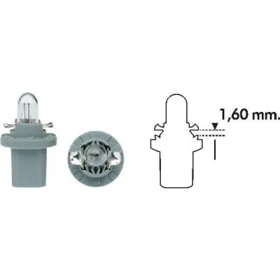 Billede af MAGNETI MARELLI 003724100000 Glødepære 24 1,2 B2,4W grå