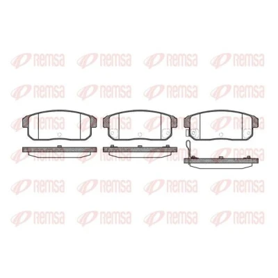 Billede af REMSA 0883.11 Bremseklodser bagaksel Inkl. slidadvarselskontakt SUZUKI: Ignis 2, I, MAZDA: RX 8