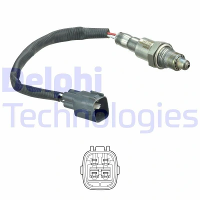 Billede af DELPHI ES21234 12B1 Lambdasonde pladesonde, opvarmet TOYOTA: Aygo, Yaris III Hatchback