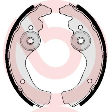 Billede af BREMBO S 23 502 Bremsebakker 170 31 FIAT: 500 Sedan