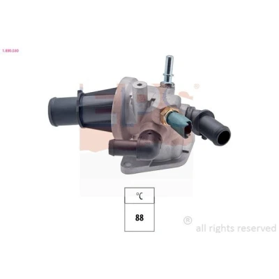 Billede af EPS 1.880.580 Termostat 88 Made in Italy OE Equivalent med pakning FIAT: 500 Hatchback, Panda II C Cabriolet, FORD: KA Hatchback