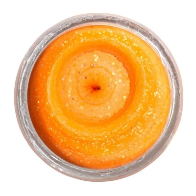 Billede af Berkley PowerBait® Natural Glitter Trout Dough 50g Cheese Fluo Orange Powerbait