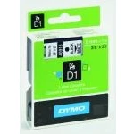 Billede af Dymo D1 tape 9mm x 7 mtr., sort/hvid