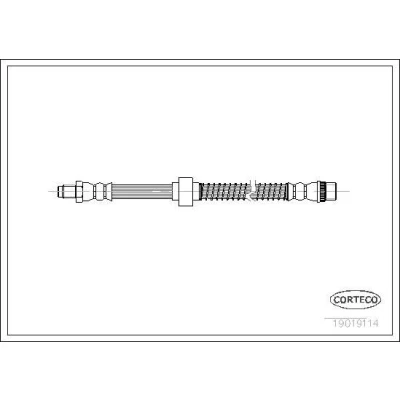 Billede af CORTECO 19019114 Bremseslange foraksel 425