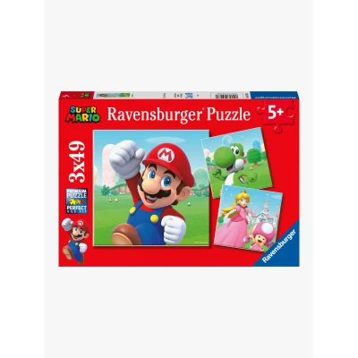 Billede af Ravensburger Puslespil Super Mario, 3X49 Brikker