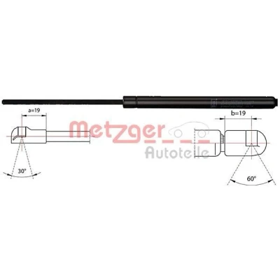 Billede af METZGER 2110414 Gasfjeder Motorhjelm 330 BMW: 3 Touring, Sedan, Cabriolet