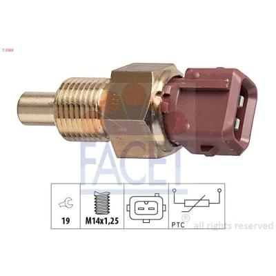 Billede af FACET 7.3308 Sensor, kølevæsketemp. Made in Italy OE Equivalent