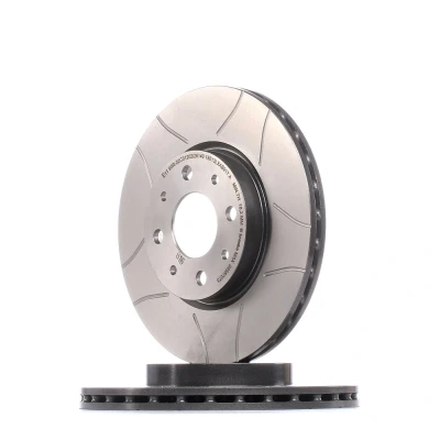 Billede af BREMBO MAX LINE 09.5870.75 Bremseskiver 257 20 4 indvendigt ventileret, opslidset coatet med skruer FIAT: Punto II Hatchback, Doblo I Stationcar