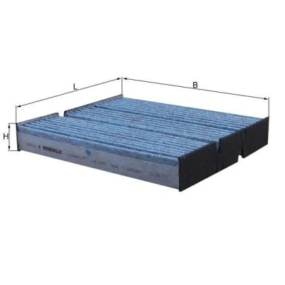 Billede af MAHLE ORIGINAL LAO 1467 Kabinefilter Aktivkulfilter 230 255 38 MERCEDES BENZ: A klasse, B klasse