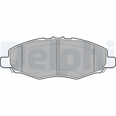 Billede af DELPHI LP2059 Bremseklodser med akustisk advarsel for slid anti knirke plade uden tilbehør TOYOTA: HILUX 3 Pick up, 6 up