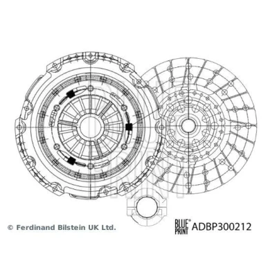 Billede af BLUE PRINT ADBP300212 Kobling i tre dele med syntetsik fedt 260mm