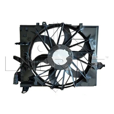 Billede af NRF 47861 Køleventilator 488 12 400 med kølerventilatorramme (karm), Kulløs motor BMW: 5 Touring