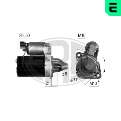 Billede af ERA 220537A Starter 12 0,9 8 KIA: cee‘d II Sportswagon, I Stationcar, Sportage III, HYUNDAI: i20 Hatchback, i30 i40 Stationcar
