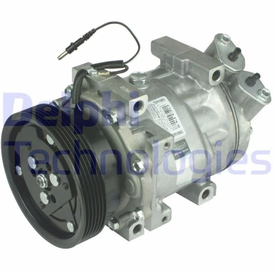Billede af DELPHI TSP0159853 Kompressor Sanden SD7V16 PAG 46 med kompressorolie DACIA: Duster SUV, RENAULT: CLIO 2