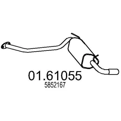 Billede af MTS 01.61055 Lydpotte 1300 OPEL: Zafira A