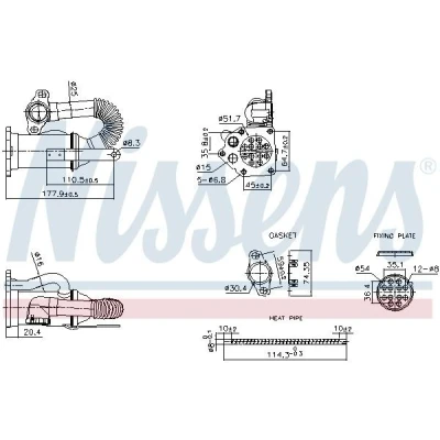 Billede af NISSENS 989453 EGR køler uden undertryk bypass