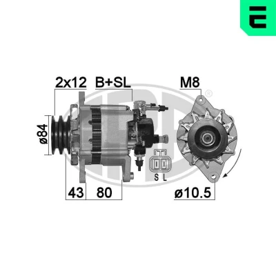 Billede af ERA 210104A Generator 14V 60A