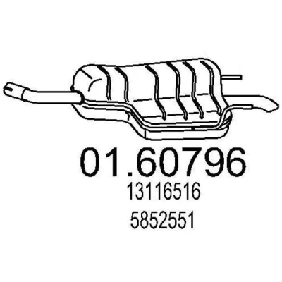Billede af MTS 01.60796 Lydpotte 790 OPEL: Zafira B