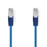 Billede af Cat 5e kabel SF/UTP RJ45 (8P8C) Hanstik 1.50 m Runde PVC Blå Plastikpose