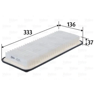 Billede af VALEO 585465 Luftfilter 37 136 333 Filterindsats TOYOTA: iQ