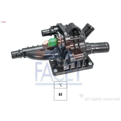 Billede af FACET 7.8792 Termostat 83 med pakning CITROËN: Jumpy III Van, C4 Grand Picasso 2, I Picasso, PEUGEOT: 207 CC, Hatchback, 508 SW